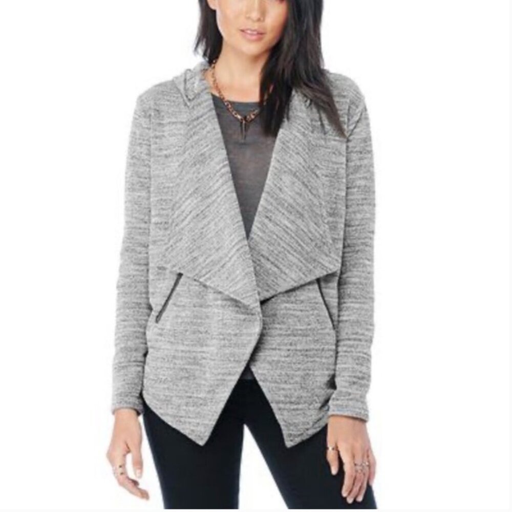 BB Dakota Corinna Gray Open Front Cardigan Jacket‎ Lagenlook Minimalist